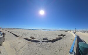 At the beach in Les Saintes-Maries-de-la-Mer