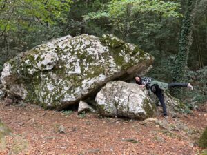 Denise and the rock